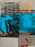 Robert Rauschenberg, Ohne Titel, 1989, Acryl und Emaille auf verzinktem Metall
