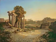 Friedrich Nerly d. Ä., Forum Romanum, 1830, Öl auf Leinwand
