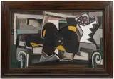 Emil Filla, Still Life with a Black Guitar and Fruit