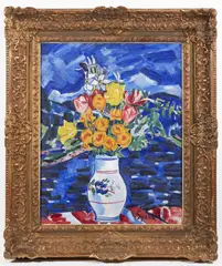 Václav Špála, Bouquet Near Sázava River Before Storm, 1935, Oil on canvas