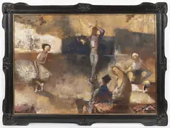 Jiří Trnka, A Ballet Stage, 1945, Mixed media, cardboard