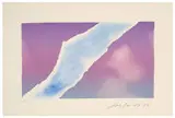 Joe Goode, Untitled (Torn Sky), 1973, Lithograph on paper