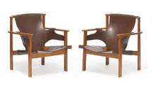 Carl-Axel Acking, Trienna armchairs (2), 1957, Nordiska Kompaniets Verkstäder