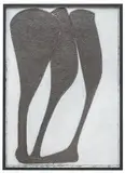 Klaus Rinke, Night Shadow Plants, 1985, Graphite and latex on canvas mounted to board