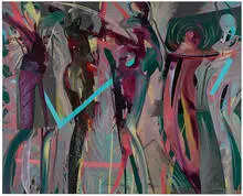 Don Suggs, Coleridge's Muse, 1981, Acrylic on canvas mounted to board