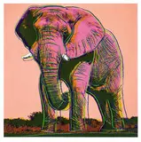 African Elephant (from Endangered Species Portfolio) by Andy Warhol, 1983, Color screenprint on Lenox Museum Board, sold Feb 2019