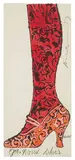 Andy Warhol, Shoe and Leg, c. 1955, Offset lithograph and watercolor on paper