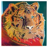 Siberian Tiger (from Endangered Species Portfolio) by Andy Warhol, 1983, Color screenprint on Lenox Museum Board, sold Feb 2019