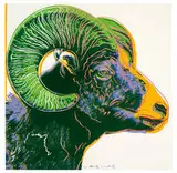 Bighorn Ram (from Endangered Species Portfolio) by Andy Warhol, 1983, Color screenprint on Lenox Museum Board, sold Feb 2019