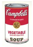 Vegetable (from Campbell's Soup I) by Andy Warhol, 1968, Screenprint on paper, sold Feb 2019