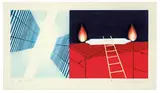 Other Great Cities by James Rosenquist, 1978, 3-color intaglio and screenprint with pochoir and additional graphite marks on Pescia Italia paper, sold Feb 2019