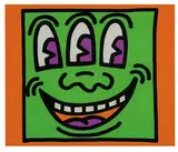 Keith Haring, Plate from Icons Portfolio, 1990, Screenprint with embossing on Arches Cover paper