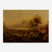 White Mountains, New Hampshire by William Louis Sonntag, oil on canvas, sold May 2024