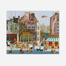 Hiro Yamagata, Le Banquet, 1978, acrylic on canvas