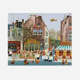 Hiro Yamagata, Le Banquet, 1978, acrylic on canvas
