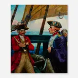 Frank Schoonover, Lafayette Orders Captain of La Victoire To Change His Course