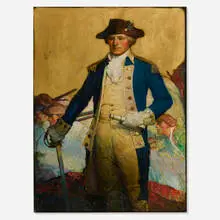 Washington by Frank Schoonover, 1923, oil on canvas, sold May 2024