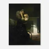 Douglas Duer, Couple Embracing, oil on canvas