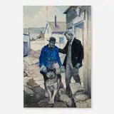 Frank Schoonover, At the Trade-house Door Findley Said Good-by
