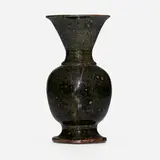George E. Ohr, Bud vase, 1897-1900, glazed earthenware