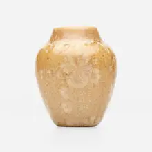 Cabinet vase by Adelaide Robineau, c. 1910, crystalline-glazed porcelain, sold Apr 2024