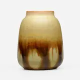 Grand Feu Art Pottery, Vase, 1916-18, Sun Rays-glazed stoneware