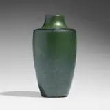 Grand Feu Art Pottery, Vase, 1916-18, Green crystalline-glazed stoneware