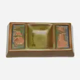 Frederick Hurten Rhead for Rhead Pottery, Rare vide poche for the Veronica Water Co., 1915, glazed earthenware