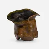 George E. Ohr, Novelty hat, c. 1895-96, glazed earthenware