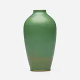 Vase by Alexander W. Robertson for Roblin Pottery, c. 1914, glazed earthenware, sold Apr 2024