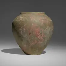 Markham Pottery, Large Reseau vase, c. 1910, glazed earthenware