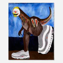 Matija Bobičić, Sneaker Raptor, 2019, acrylic on canvas