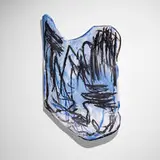 Ernesto Burgos, Ataraxia, 2020, resin, fiberglass, cardboard, wood, charcoal, oil