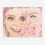 Skye Volmar, Keeping Up, 2020, colored pencil and crayon on paper