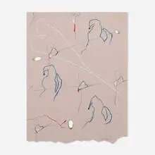 Maysha Mohamedi, Leaving a Trail of Scorched Crescendos, graphite, charcoal, pastel on burned paper