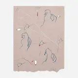 Maysha Mohamedi, Leaving a Trail of Scorched Crescendos, graphite, charcoal, pastel on burned paper