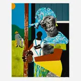 Romare Bearden, Come Sunday (from the 1776 USA 1976: Bicentennial Prints portfolio), lithograph in colors on Arches