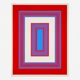 Richard Anuszkiewicz, Red, White and Blue (from the 1776 USA 1976: Bicentennial Prints portfolio), screenprint in colors on Arches