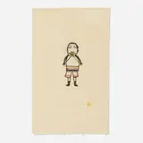 Luke Anguhadluq, Small Man, 1971, stone-cut in colors
