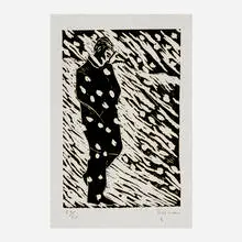Richard Bosman, Snowman, 1984, linocut