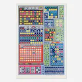 Eduardo Paolozzi, Multi-Channel Protoype, 1970, screenprint in colors on matboard