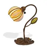 The Handel Lamp Co., Water Lily single-light desk lamp