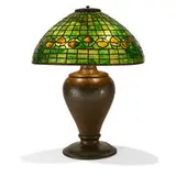 Pine Needle table lamp base, #D1018 by Tiffany Studios, Tiffany Glass & Decorating Company, sold Sep 2021