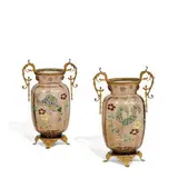 Victorian & Aesthetic Movement, mounted vases, pair