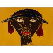 Jack Baron, Portrait of Woman in a Hat