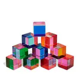 Vasa Mihich, cube sculpture, set of 10 pieces