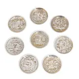 Mitologia coasters, set of eight by Piero Fornasetti, sold Aug 2021
