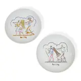 Gio Ponti, Le Quattro Stagioni (The Four Seasons) plates, two