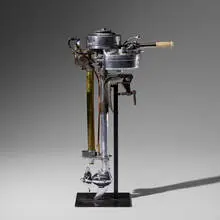 Ole Evinrude, Elto outboard motor, c. 1930, cast aluminum, steel, brass, rubber