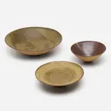 Loloma Pottery, bowls, collection of three, c. 1955, glazed earthenware